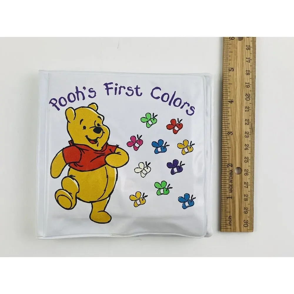 Vintage Winnie The Pooh Soft Bath Book Disney Colors Baby Bubble Piglet Squeeker